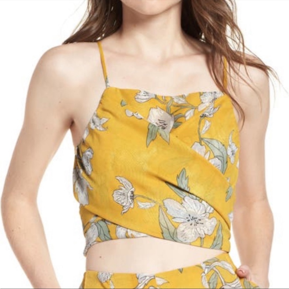 Chriselle x JOA floral top